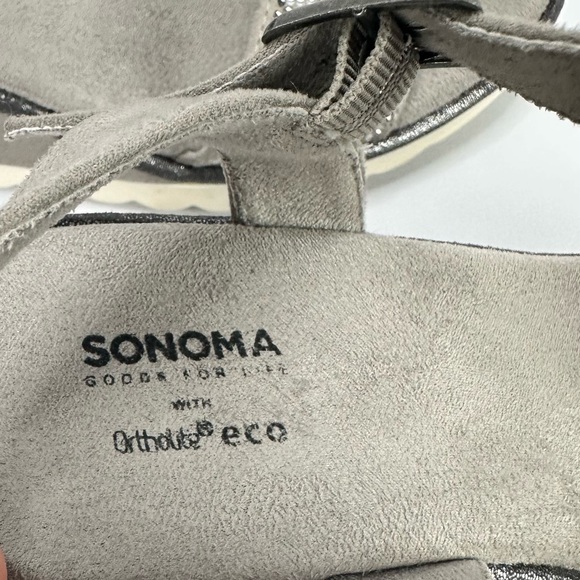 Sonoma Good For Life Ortholite Foam Gray Suede Rhinestones Women’s - Picture 8 of 11